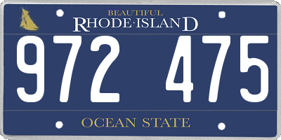 RI license plate 972475