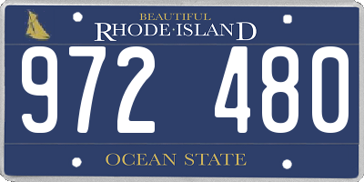 RI license plate 972480