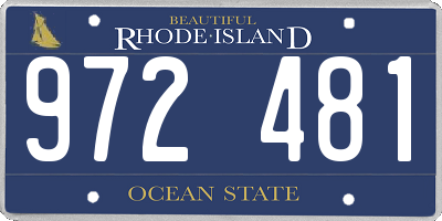 RI license plate 972481