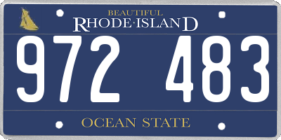 RI license plate 972483