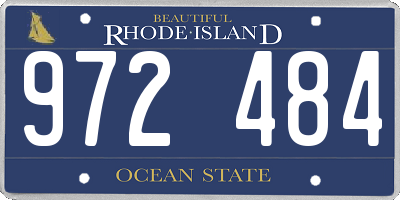 RI license plate 972484