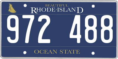 RI license plate 972488