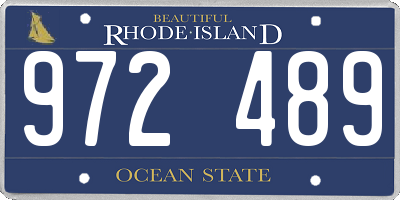 RI license plate 972489