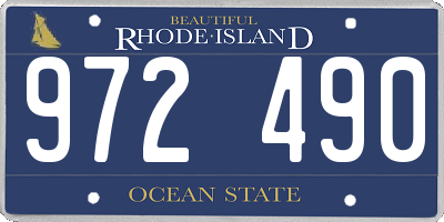 RI license plate 972490