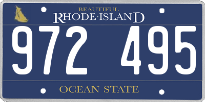 RI license plate 972495