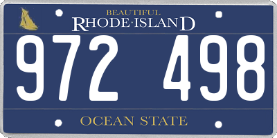 RI license plate 972498