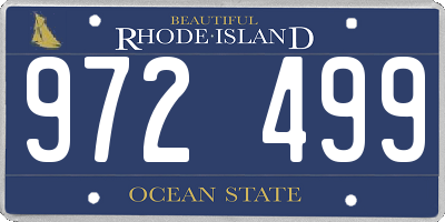 RI license plate 972499