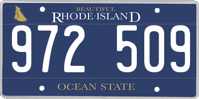 RI license plate 972509