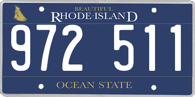 RI license plate 972511