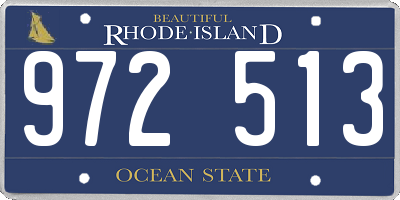 RI license plate 972513