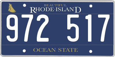 RI license plate 972517