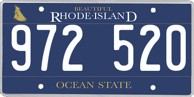 RI license plate 972520