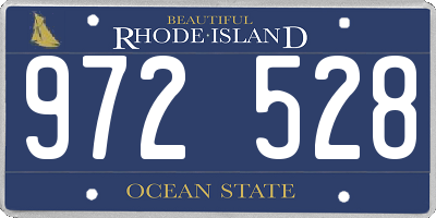 RI license plate 972528