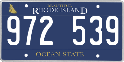 RI license plate 972539