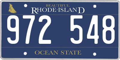 RI license plate 972548