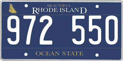 RI license plate 972550