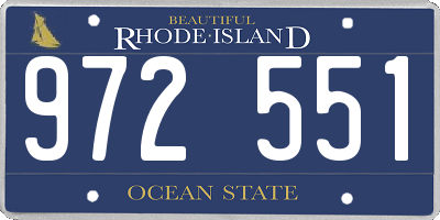 RI license plate 972551