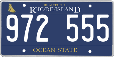 RI license plate 972555