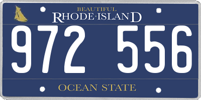 RI license plate 972556