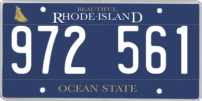 RI license plate 972561