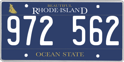 RI license plate 972562