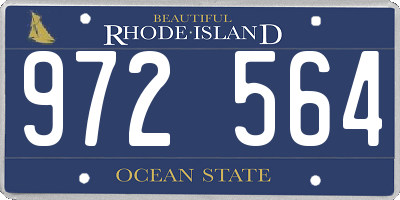 RI license plate 972564