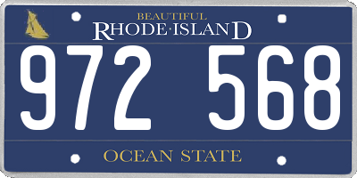 RI license plate 972568