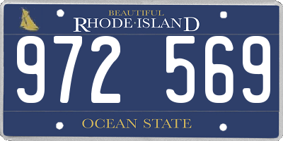 RI license plate 972569