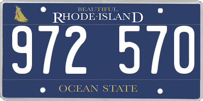 RI license plate 972570