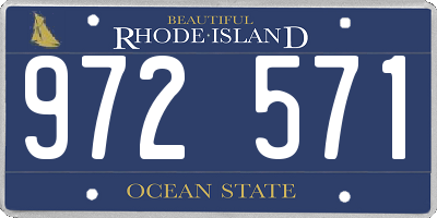 RI license plate 972571