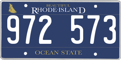 RI license plate 972573