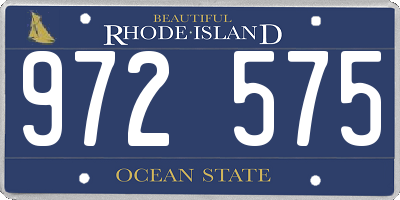 RI license plate 972575