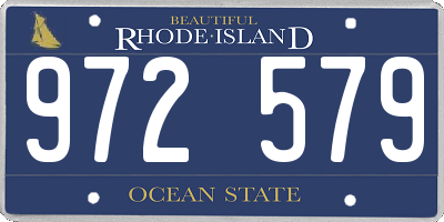 RI license plate 972579