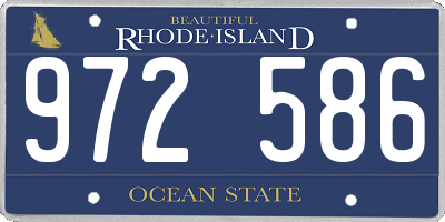 RI license plate 972586