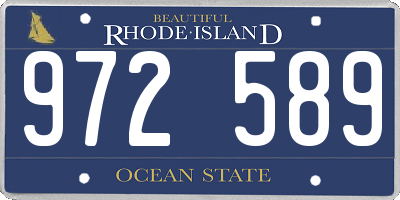 RI license plate 972589