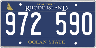 RI license plate 972590