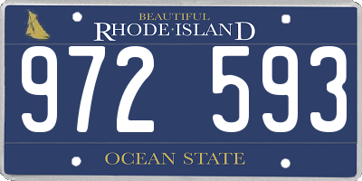 RI license plate 972593