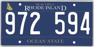 RI license plate 972594