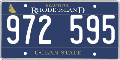 RI license plate 972595