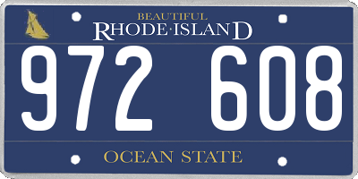 RI license plate 972608