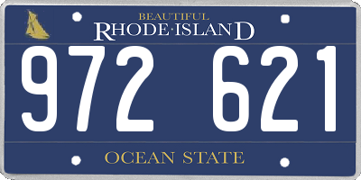 RI license plate 972621