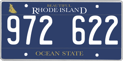 RI license plate 972622