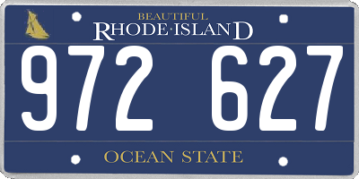 RI license plate 972627