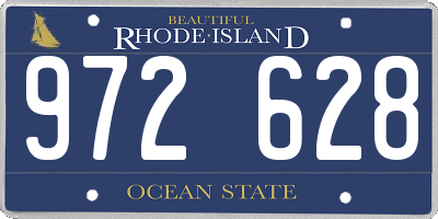 RI license plate 972628