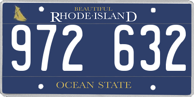 RI license plate 972632