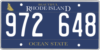 RI license plate 972648