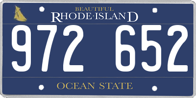 RI license plate 972652