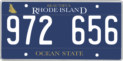 RI license plate 972656