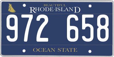 RI license plate 972658