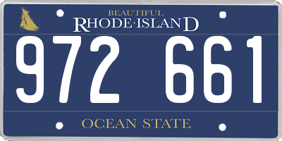 RI license plate 972661